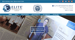 Desktop Screenshot of eliteorthodonticsgroup.com