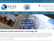 Tablet Screenshot of eliteorthodonticsgroup.com